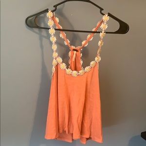 Pink crop with flowers!